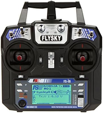 GoolRC Flysky FS-i6 AFHDS 2A 2.4GHz 6CH Radio System Transmitter for RC Helicopter Glider with FS-iA6 Receiver Mode 2