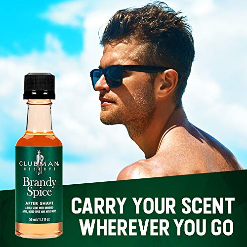 Clubman Reserve Brandy Spice After Shave Lotion – Bold, Masculine Fragrance, Aftershave for Men, 6 oz