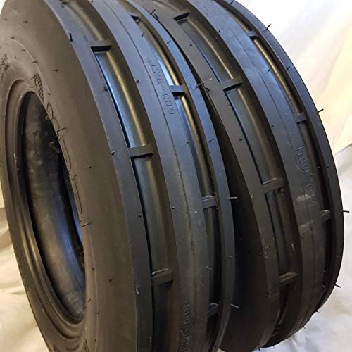5.50x16 (2 Tires and 2 Tubes) 5.50-16, 5.50X16 ROAD CREW ST1 6 PLY 3 Rib Tractor Tires w/Tubes
