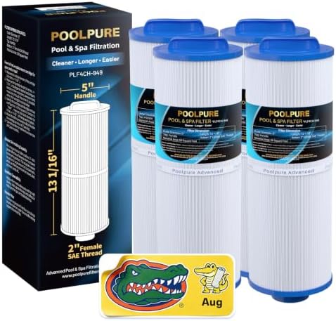 POOLPURE 4CH-949 SPA Filter Replaces Pleatco PWW50L 1PACK