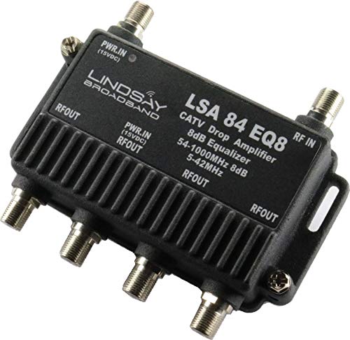 Reliable Cable 4-Port Cable TV/Antenna/HDTV/Internet Digital Signal Amplifier/Booster/Splitter/Equalizer with Passive Return