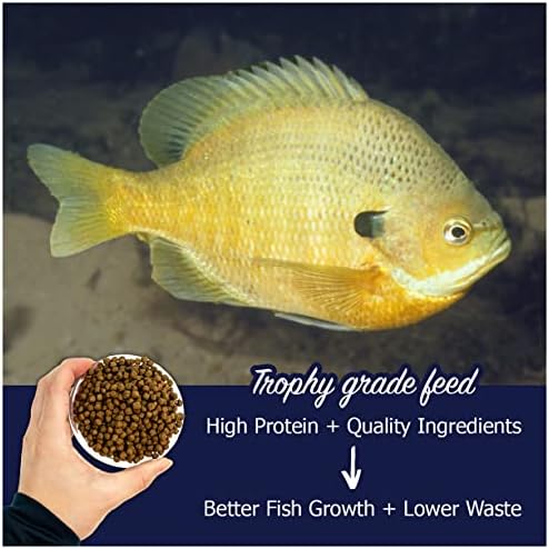 Natural Waterscapes Game Fish Food Variety | Pond and Lake Fish Food Pellets | 22 lb Bag | Feed to Bass, Bluegill, Trout, Catfish