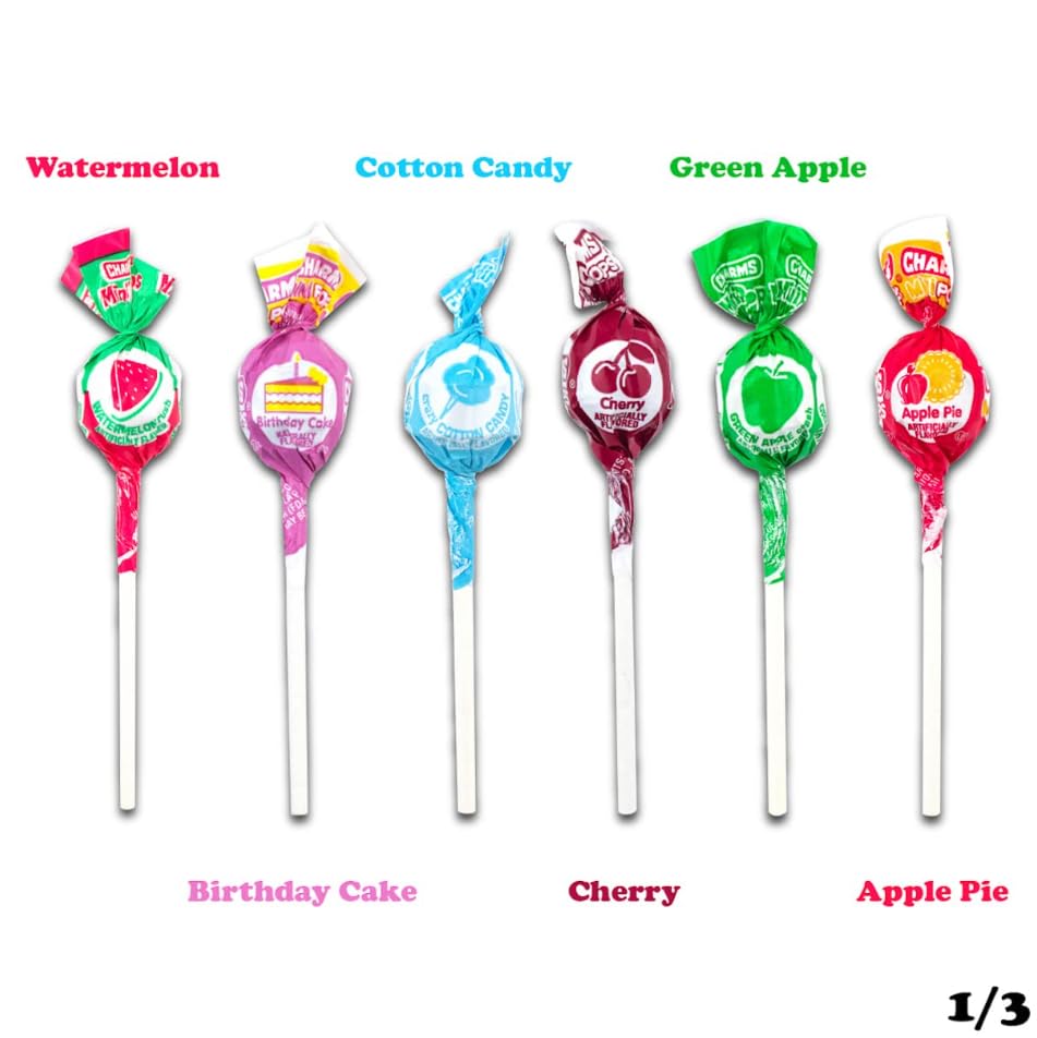 Charms Mini Pops Lollipops, Assorted Flavors, 400 Count (Pack of 1)