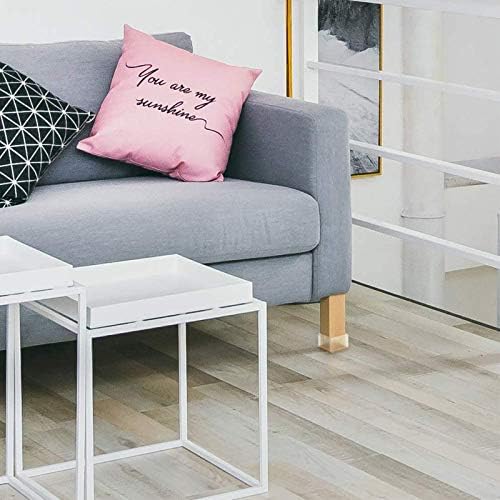 Large Table Leg Floor Protectors 1-15/16" to 2-1/16" (49mm-53mm) Large Furniture 2 inch Sofa Leg Caps Square Silicone