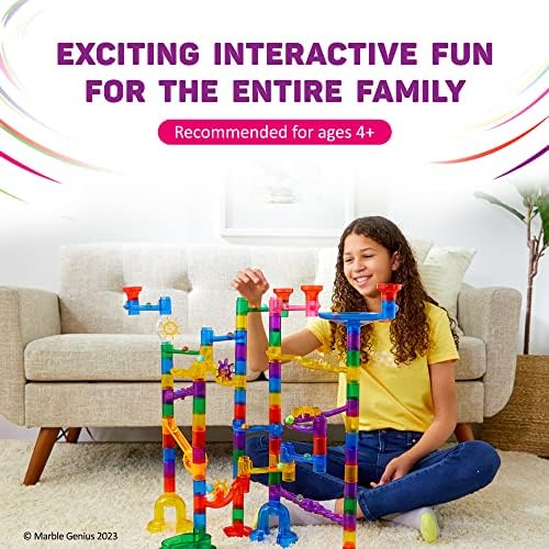 Marble Genius Space Theme Marble Run, 200 Pieces, STEM Toy