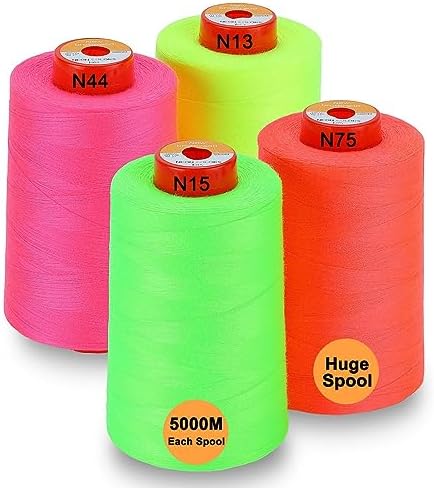 New brothread 4 Large Cones All Purpose Polyester Thread -Cream