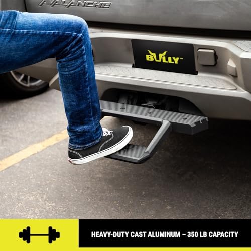 Bully BBS-1200 Black Cast Aluminum Hitch Step, 23" Wide
