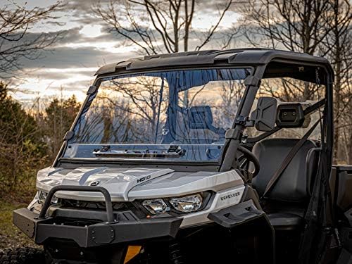 SuperATV Flip-Vent Windshield for Can Am Defender HD Models
