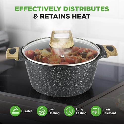 NutriChef 14-Piece Pots and Pans Set Non Stick – Induction Cookware Set, PFAS-Free Nonstick Cookware for All Cooktops, Includes Kitchen Utensils