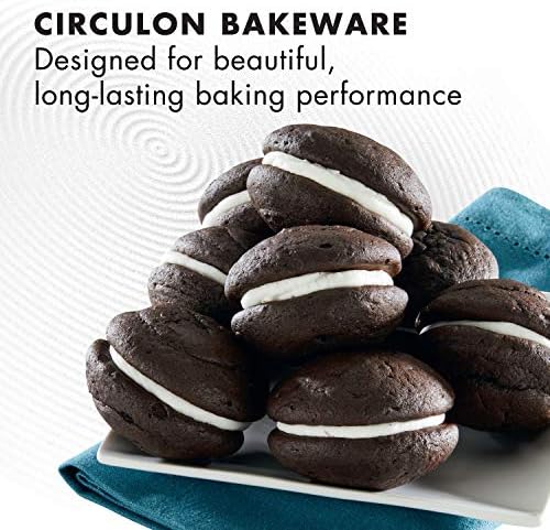 Circulon Nonstick Bakeware Set, Cookie Sheets for Baking Nonstick, 2-Piece, Gray