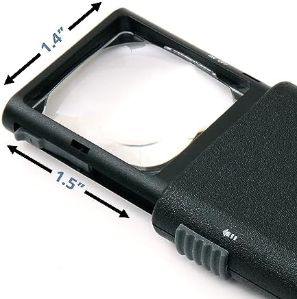 Carson LumiPop 5x Power LED Lighted Slide-Out Aspheric Magnifier (LP-66)