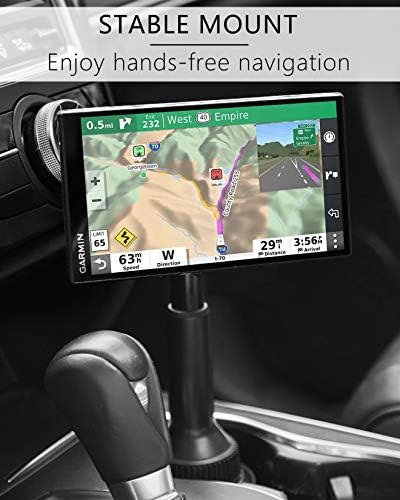 1Zero Solid GPS Cup Holder Mount for Garmin [Adjustable Arm]
