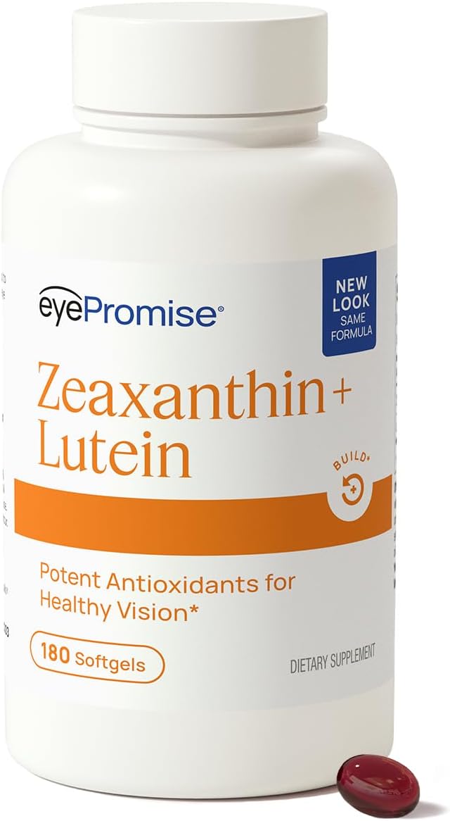 EyePromise Zeaxanthin + Lutein Eye Health Supplements, 60 Softgels | Lutein and Zeaxanthin Supplements to Enhance and Support Healthy Vision, 30-Day Supply (Packaging May Vary)