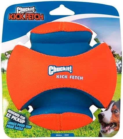 Chuckit! Kick Fetch Ball Dog Toy, Floats in Water, Large 8 Inch Diameter | Durable rubber and foam build, interactive play design, great for pool or lake sessions, built for big breed dogs each day