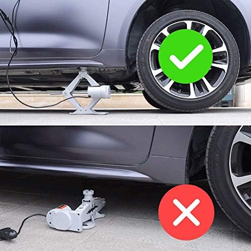 Trihelper Electric Car Jack 3 Ton 12V Scissor Jack with Impact Wrench