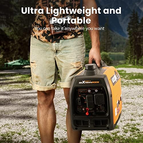 MaXpeedingrods 3500 Watt Portable Inverter Generator EPA Compliant, Gasoline | Compact and Lightweight for Home Backup Power, Outdoor Camping
