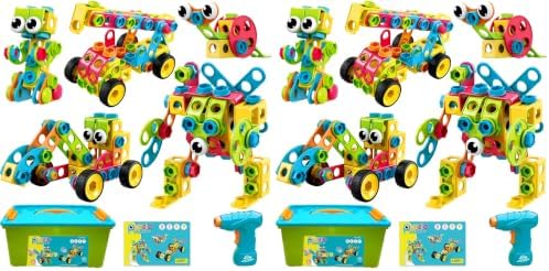 NXONE 195 PCS STEM Toys, Building Sets for Kids 3+
