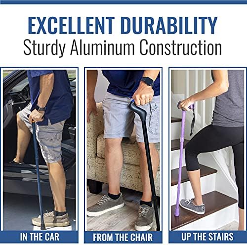 DMI Adjustable Folding Cane with Ergonomic Handle, Lightweight, Sturdy and Support up to 250 pounds, Great for Travel, Walking Stick, Bronze