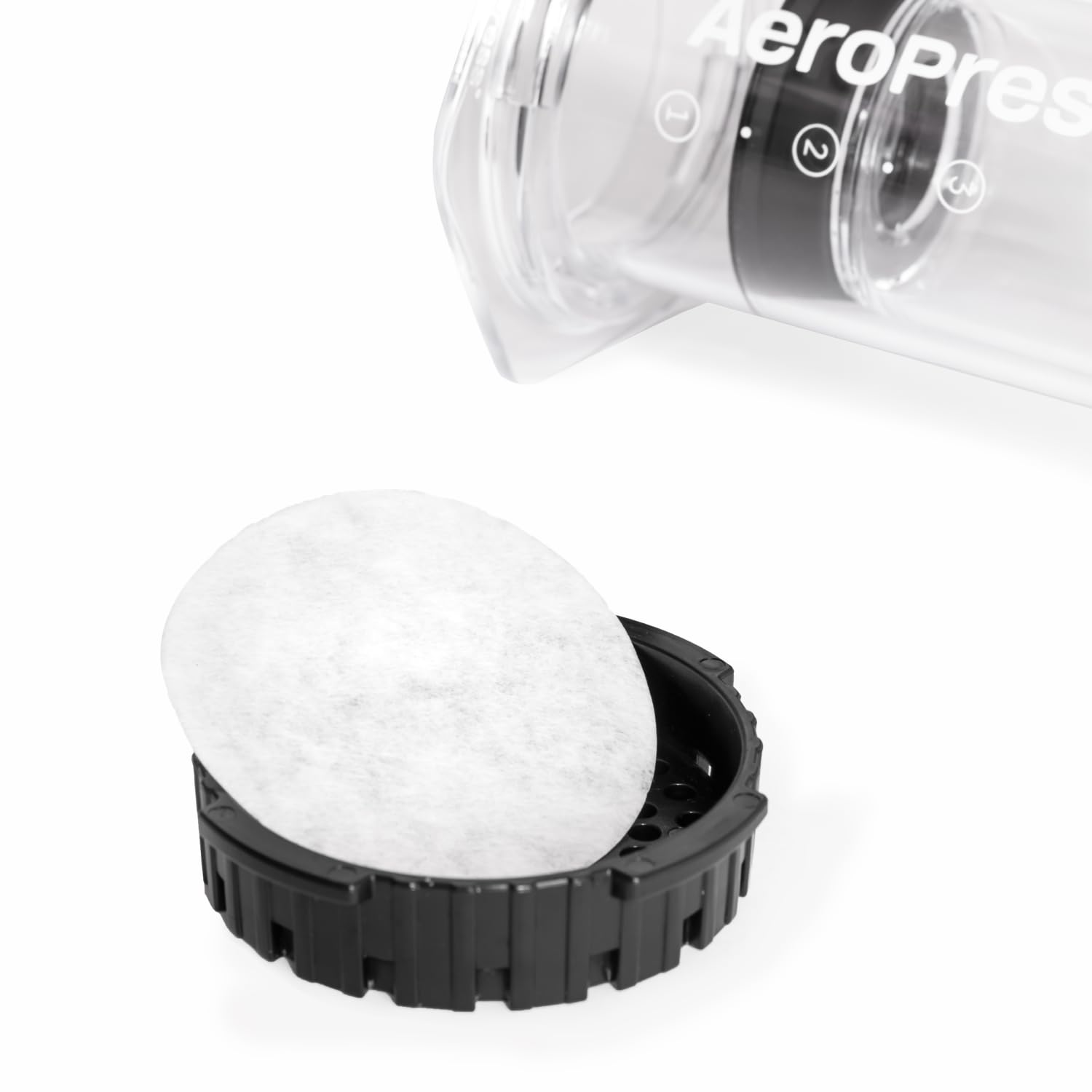 AeroPress White Paper Micro-Filters, 4 pack, 1400 Count Count | Compostable Coffee Filters Made From White, Chlorine-Free Paper