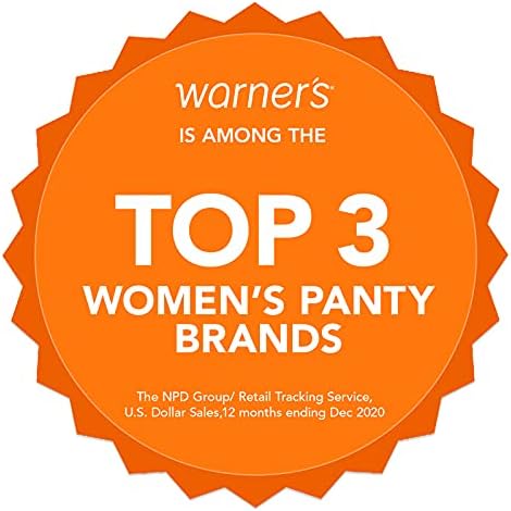 Warner's Women's Blissful Benefits No Muffin Top 3 Pack Brief Panty