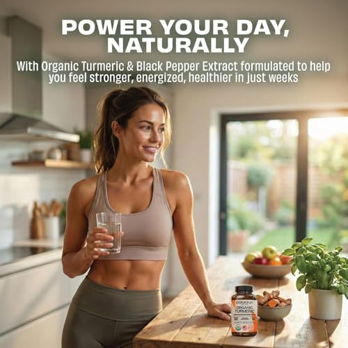 Pomona Wellness Organic Turmeric Supplement 2100 mg, 120 Tablets
