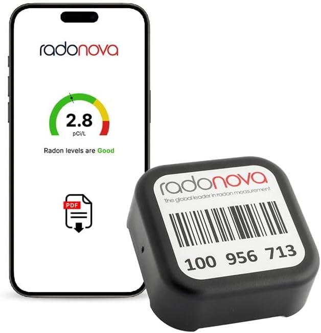 Radtrak³ Radon Detector for Home - Long Term (90 Days to 1 Year) Radon Test Kit for Home - Reliable Accurate Readings - Radon Test Kit Lab Analysis