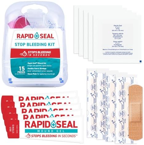 Rapid-Seal Hemostatic Wound Gel, 2 Tube, Stops Bleeding in Seconds