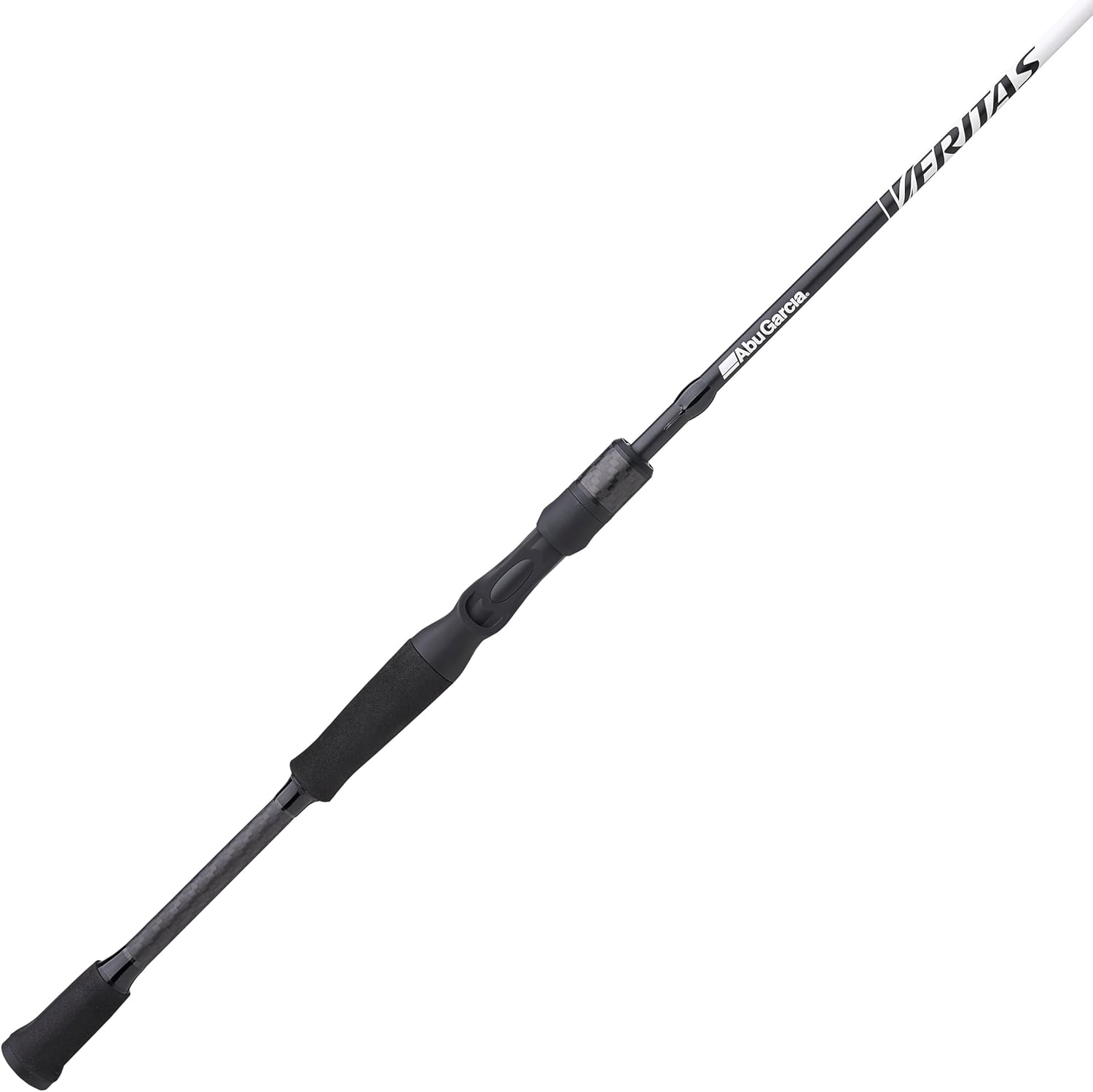 Abu Garcia Veritas Casting BFS Fishing Rod, Balanced and Lightweight Rod, Powerlux 100 Construction, Custom Ergonomic Reel Seat