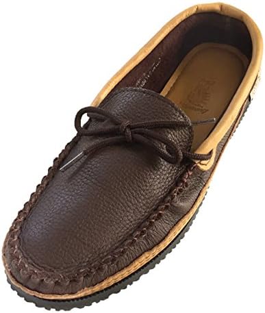 Laurentian Chief Men's Moose & Elk Leather Moccasin Shoes