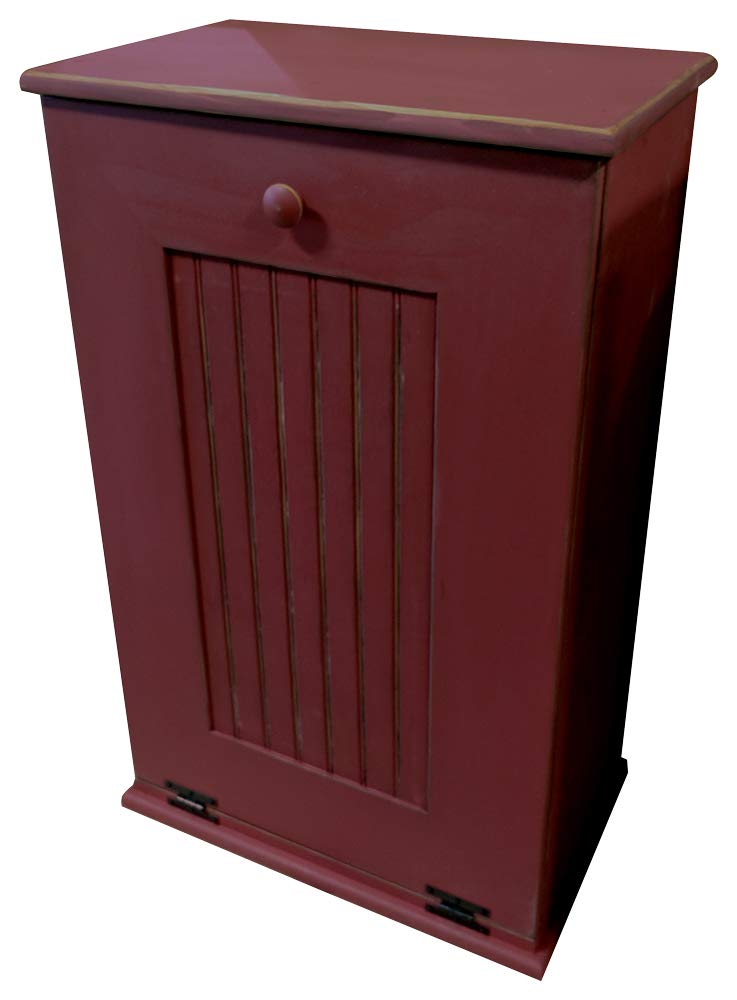 Sawdust City Tilt-Out Wooden Trash Bin Holder (Old - Black)