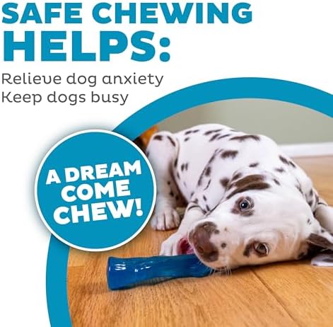 Outward Hound Puppy 2-Pack Dog Chew Toys – Real-Wood Blend Dogwood & Chewy TPE, Moderate Chewers, Small, 5.3"