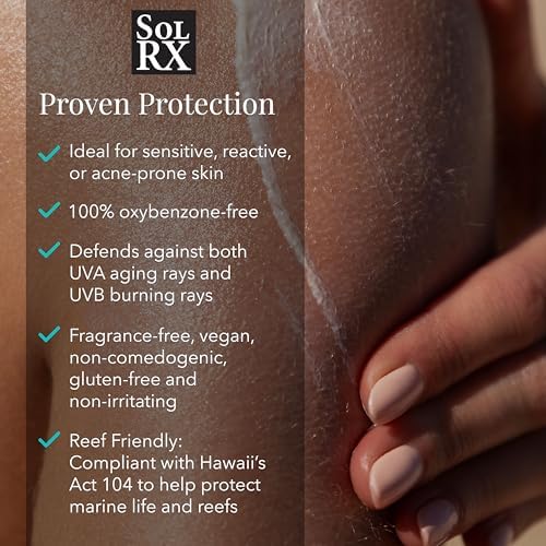 SolRX Sport SPF 30 Dry Spray Sunscreen, Water & Sweat Resistant 6oz | 360 Degree Multi-Angle Spray Nozzle, Designed For Easy Application