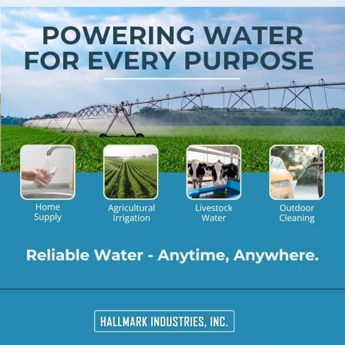 Hallmark Industries MA0419X-12A Deep Well Submersible Pump, 2 HP, 230V, 35 Gpm, 420 feet, Stainless Steel