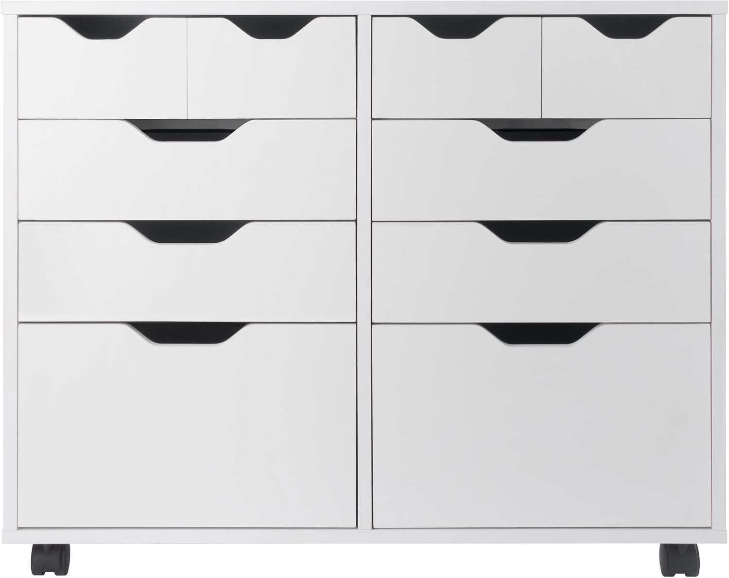 Winsome Halifax Mobile Storage Cabinet with Doors & Drawers, Stylish & Functional Home Storage Cabinet for Filing, Kitchen Organization, Moveable Furniture for Office, Dorms, Apartments