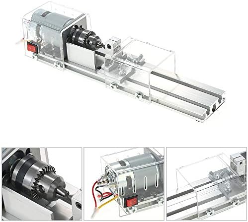 OPHIR 100W Mini Wood Lathe Machine, DIY Woodworking Tool, 24V DC