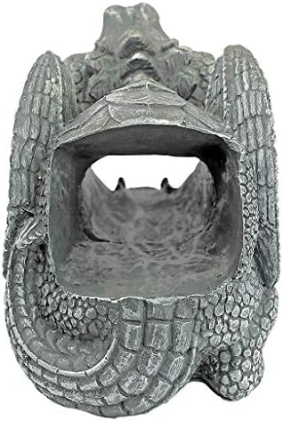 Design Toscano Roland the Gothic Gargoyle Gutter Guardian Rain Downspout Extension Outdoor Statue, 10 Inch Long, Cast Stone Resin, Grey Stone Finish
