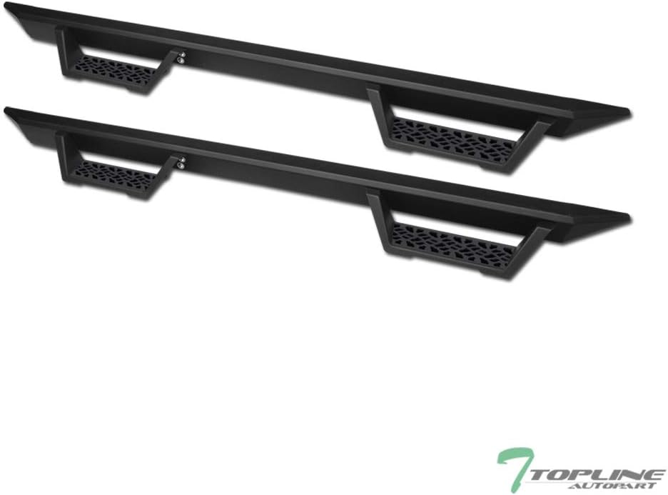 R&L Racing Matte Black Modular Drop Step Nerf Bars Board Compatible with 2007-2018 Toyota Tundra CrewMax Cab