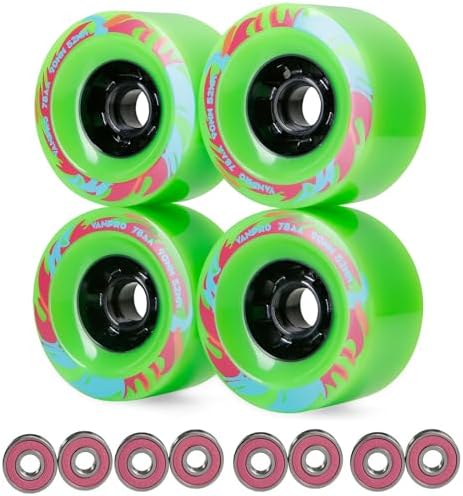 vanpro DIY Electric Skateboard Longboards Wheel 90MM 9052 pu for Cruising, Carving, Free-Style, Wheels Flywheels 608rs Bearings Cored Classics Wheel