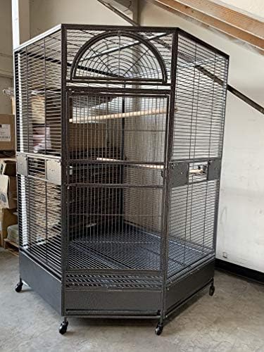 Parrot Escape Jumbo Corner Bird Cage Aviary (X-Large)