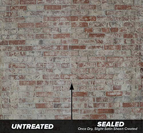 MasonryDefender Brick Sealer Satin Sheen - Water Based, Reduces Dust, Easy Clean - 1 Gallon