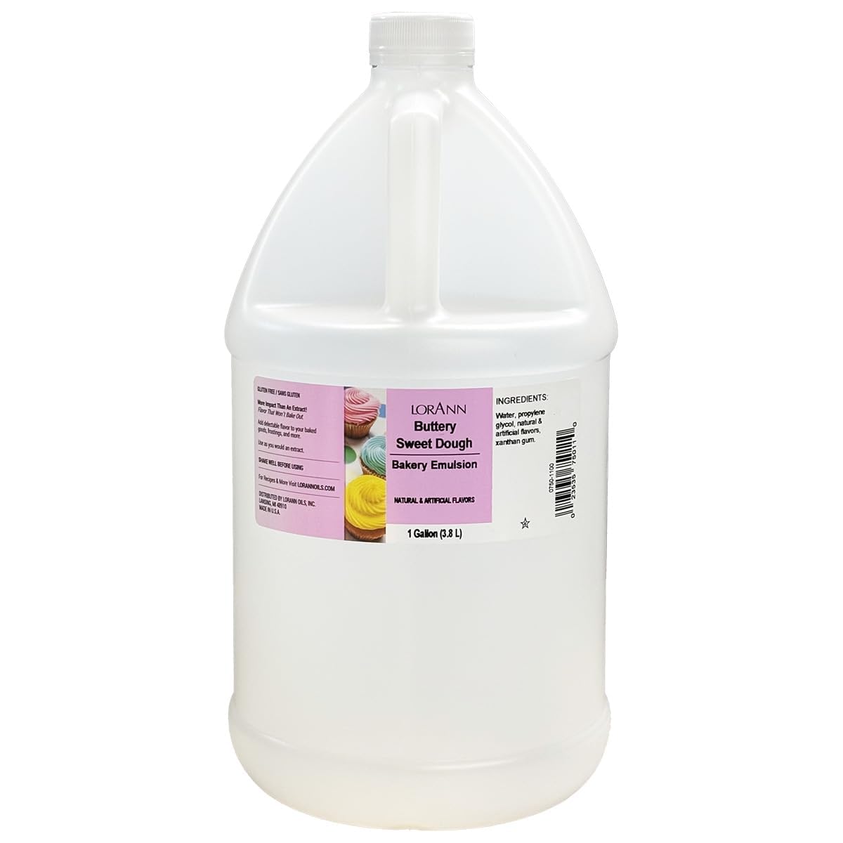 LorAnn Oils Peppermint Bakery Emulsion: True Essence, Ideal for Boosting Fruit Tones in Cakes, Cookies & Desserts, Gluten-Free, Keto-Friendly, Extract Substitute Essential for Your Kitchen, 16 Oz