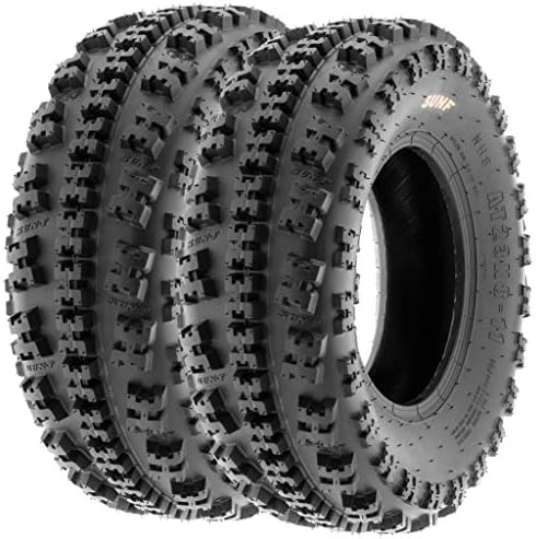 SunF XC ATV UTV Knobby Sport Tires 22x10-9,6 PR Tubeless A027, Set of 2