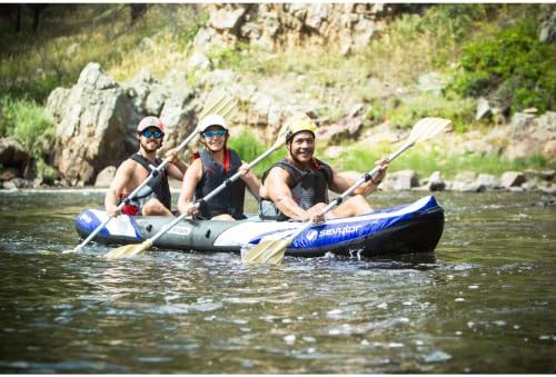 Sevylor Big Basin 3-Person Inflatable Kayak with Adjustable Seats & Carry Handles