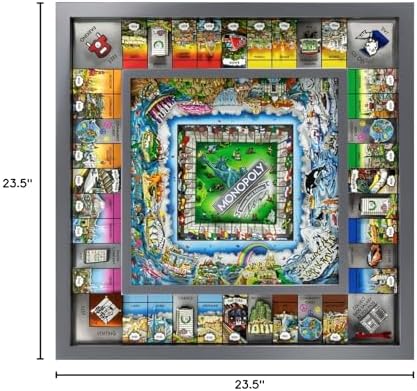 Monopoly World Silver Edition by Charles Fazzino