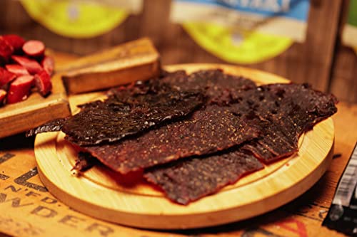 Jerky.com Hot Jerky Combo - Featuring Habanero, Classic Hot, Carolina Reaper, Ghost Pepper - Perfect for Heat Seekers and Flavor Enthusiasts - Beef Jerky Gift for Men (4 Flavors - 2.5 oz. bags)