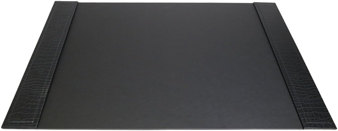 Dacasso Black Crocodile Embossed Leather Desk Set, 10-Piece