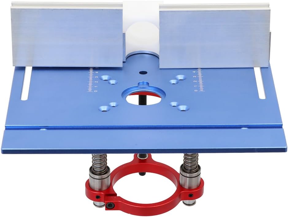 Aluminium Router Table Insert Plate And Router Lift for 65mm Diameter Universal Trimming Machine
