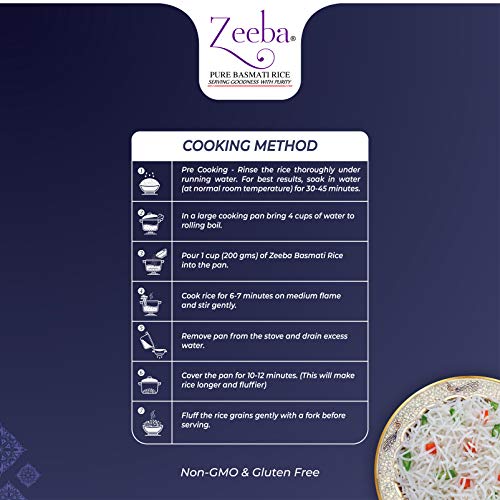 Zeeba 1121 Premium Basmati Rice, 10 lbs (4.54 kg)