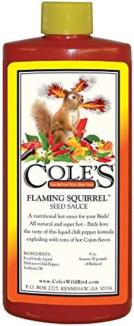 Cole's Wild Bird Products FS08 Flaming Squirrel Seed Sauce, 8-Ounce