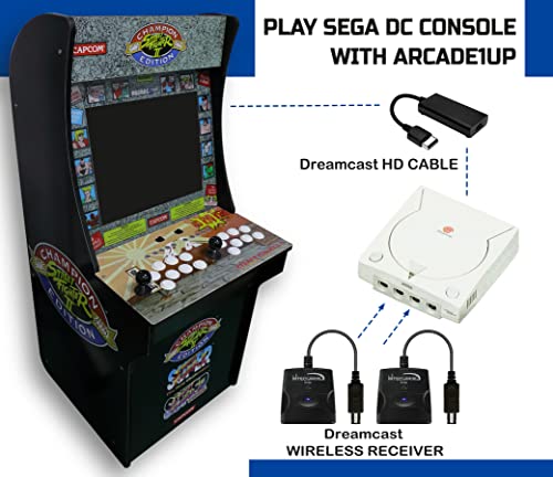 Sega Dreamcast DC Fighting Stick for Arcade1Up Cabinet, Play Sega Dreamcast DC on The Cabinet, Joysticks Specially Designed for Arcade1Up
